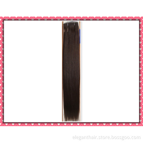 Cheap Price Quality Human Hair Weaving Silky Straight Weave 18inches Color 2 (HH-182)